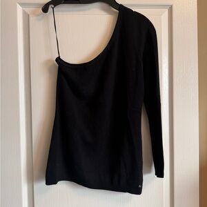 Guess Black off one shoulder Sweater